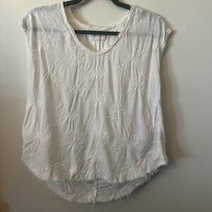 (B41)EUC Dear John | Embroidered Floral Tank